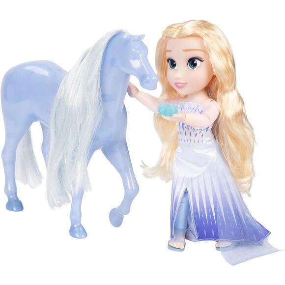 Disney Frozen Large 14" Elsa Articulated Toddler Doll and Nokk NIB - Picture 2 of 3